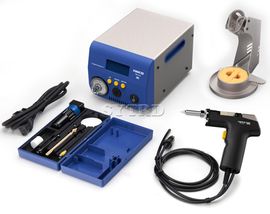 HAKKO Desoldering Iron Station FR-410, Station, Handle, Stand, Ultra-high Output 300W, Tool box, Vacuum pump, Double Cylinder Type, ESD Safe